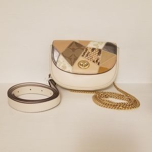 coach mini patch work cross body